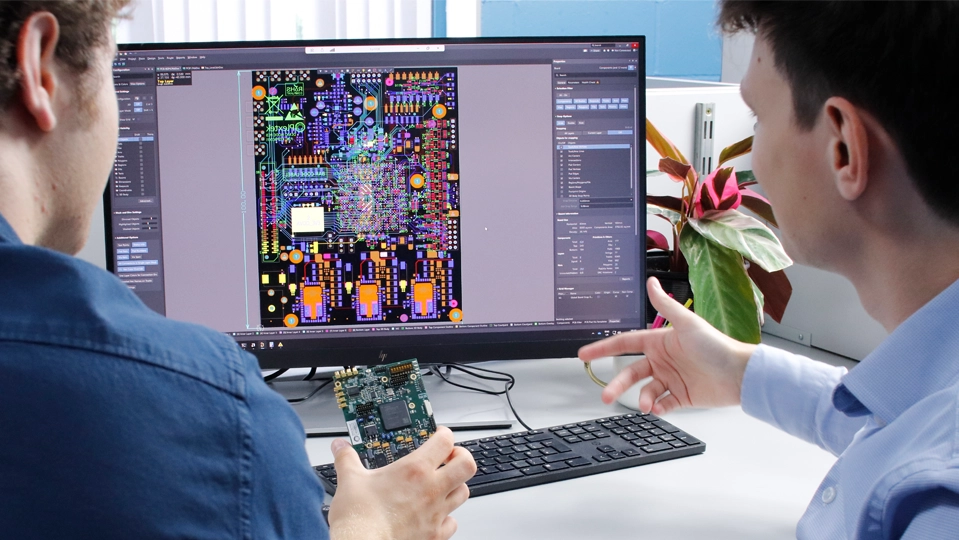 Engineers working at Plextek