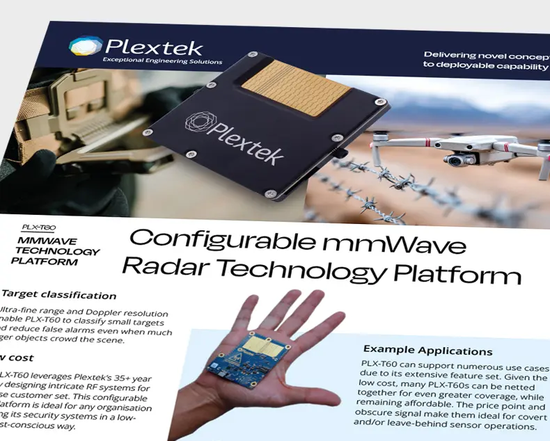 PLX-T60 MMWAVE TECHNOLOGY PLATFORM: Configurable mmWave Radar Technology Platform