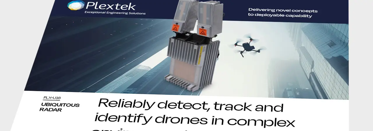 PLX-U16 UBIQUITOUS RADAR: Reliably detect, track and identify drones in complex environments
